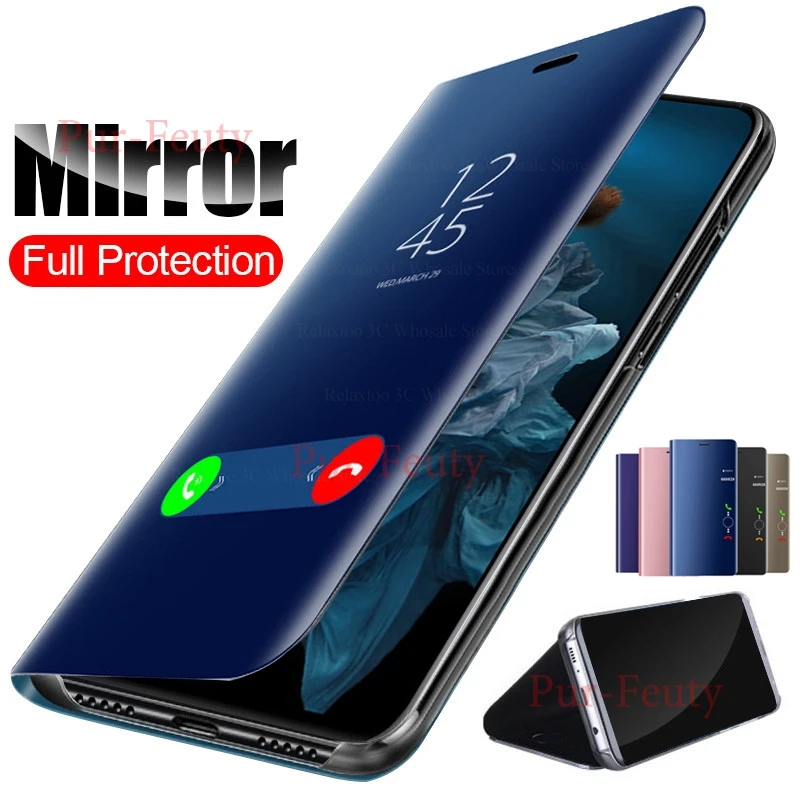 Чехол для Huawei Honor 20 YAL L21 TL00 10 умный зеркальный кожаный чехол с откидной крышкой и