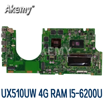 

Akemy For Asus UX510UWK UX510UW UX510U U5000U UX510UXK laptop motherboard UX510UW mainboard I5-6200U GTX960M/2GB DDR4-4GB-RAM