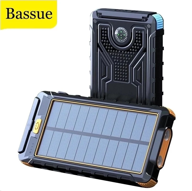 good power bank Solar Power Bank Waterproof 80000mAh Solar Charger USB Port External Charger for Xiaomi 5S Smartphone Power Bank with LED Light best power bank for mobile