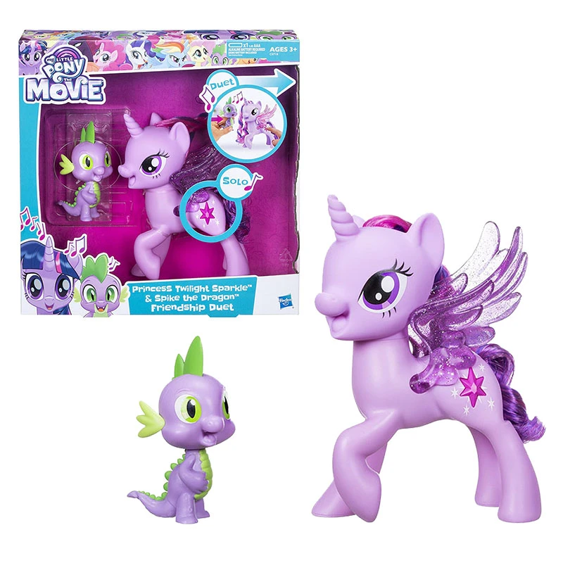 Hasbro My Little Pony Music Twilight Sparkle Princess Spike Girl Children S Doll E2928 Rainbow Pony Children Gift Toys Action Figures Aliexpress