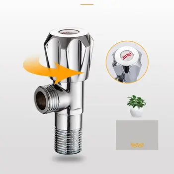 

Copper triangle valve One inlet and two outlet valves Diamond Wheel water valve bathroom kitchen accessories