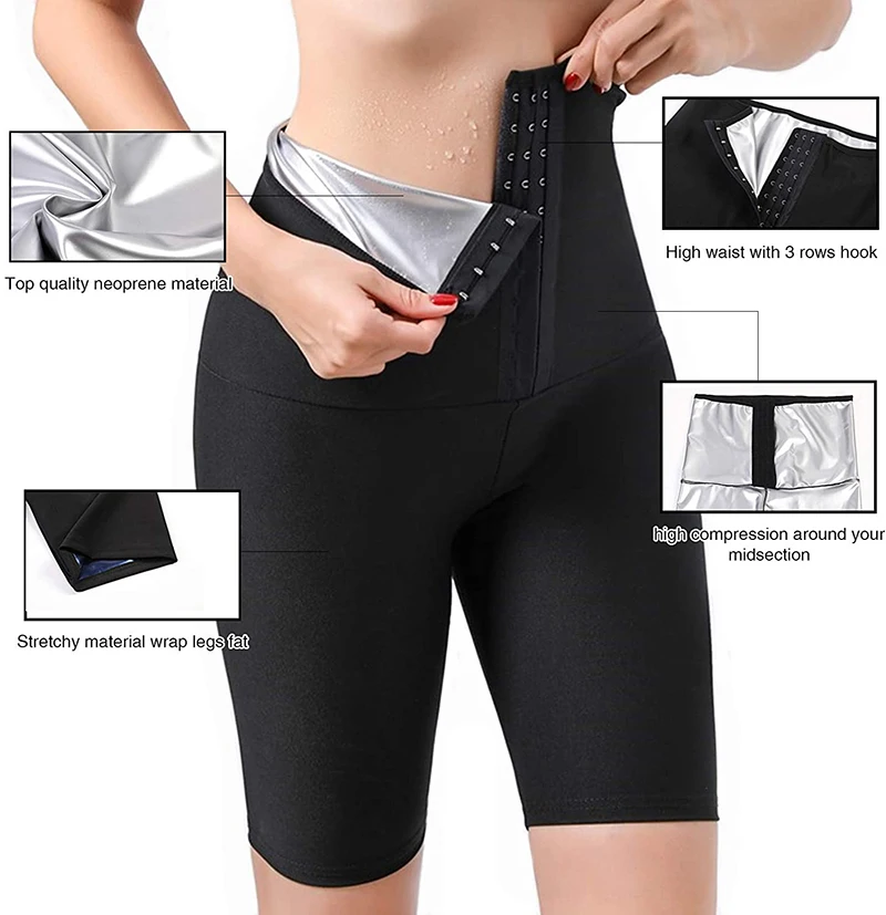 shapewear for tummy Sweat Waist Trainer Belt Body Shaper Pants Workout Shorts Sauna Effect Leggings Tummy Control Slimming Shapewear Thigh Trimmer best shapewear for tummy