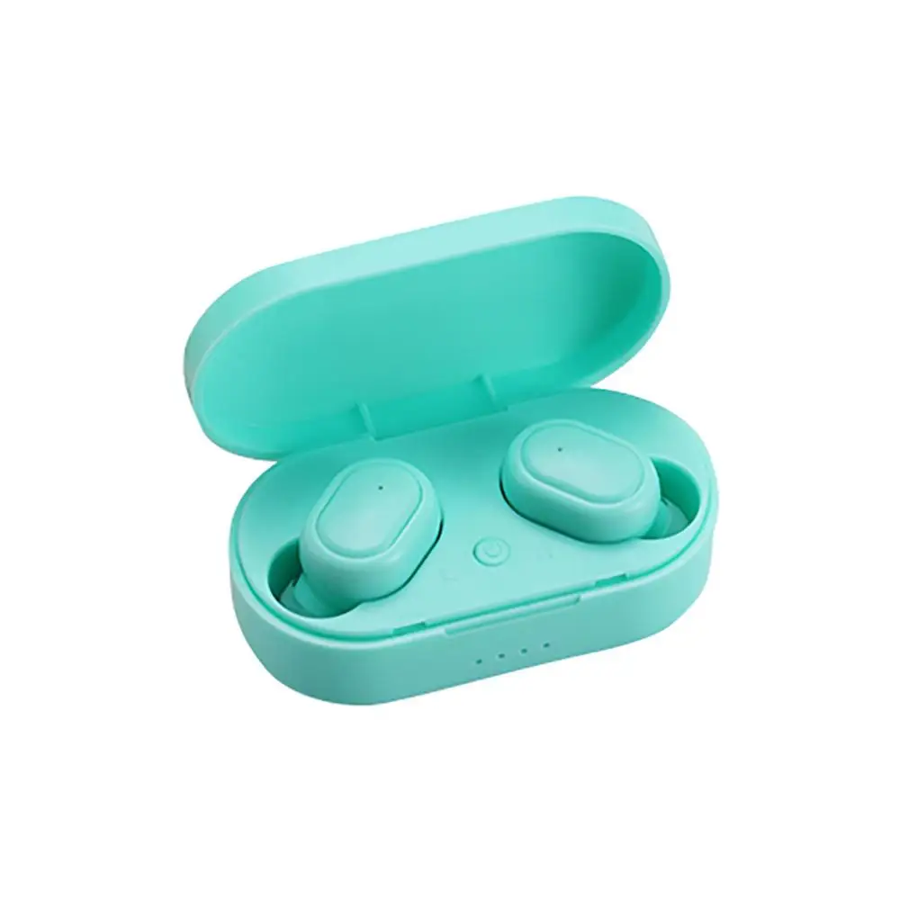 Blue Новинка TWS BT5.0 беспроводные bluetooth наушники HIFI стерео наушники с зарядным устройством - Цвет: Blue