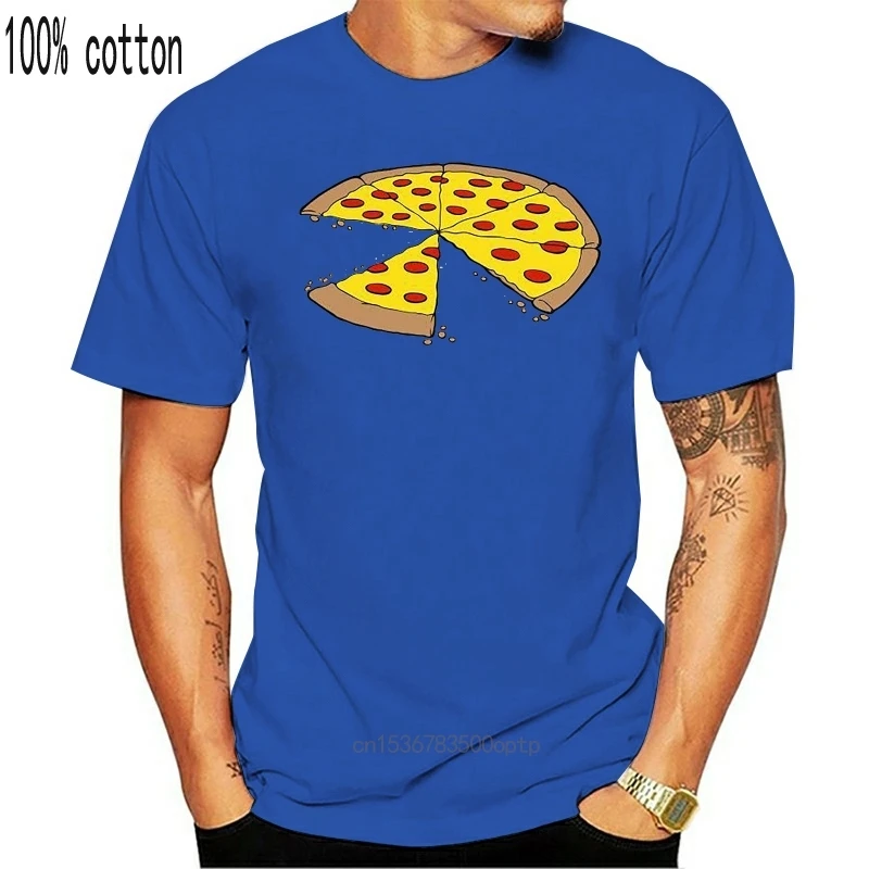 Two Slices Missing Pizza Father Twin Daddy Dad Son Daughter Matching T Shirt 2020 Men's Design Cartoon Character | Женская одежда