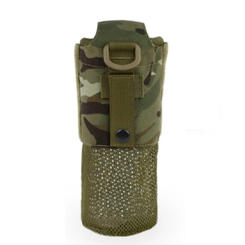 

Нейлоновая тактическая сумка для бутылки с водой 1000D с системой «Молле», многофункциональный скрытый складной сетчатый держатель для чайника, уличный рюкзак, жилет, аксессуары