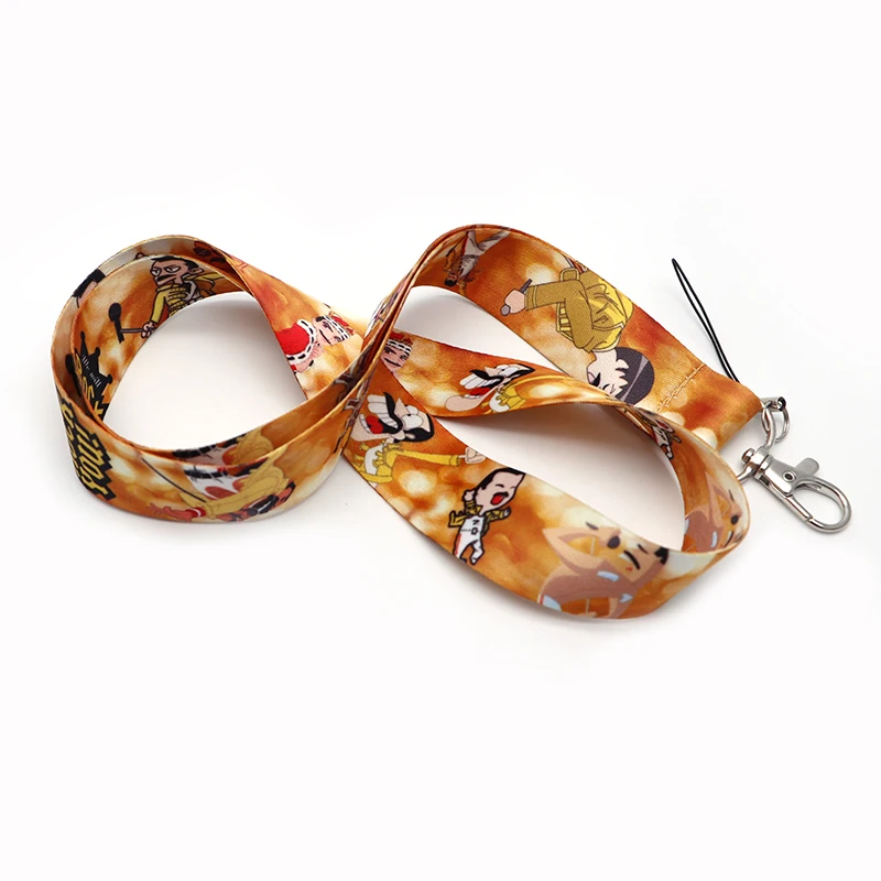 Freddie Mercury Theme Lanyard Creative Mobile Phone Neckband Document Badge Holder DIY Lanyard Hanging Key Strap S112