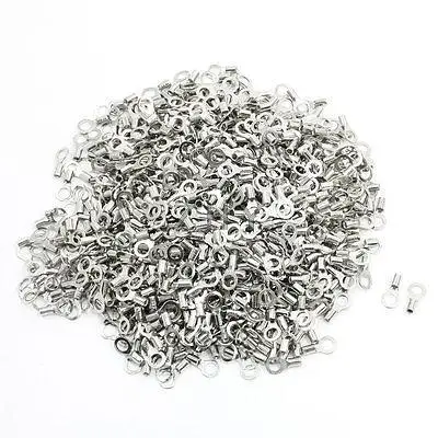 50pcs SNB5.5-4 Non-Insulated Spade Cable Fork Terminals for AWG 12-10