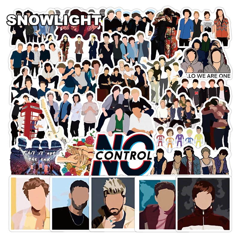 10/30/50pcs/set British Singers One Direction Graffiti Waterproof Stickers For Refrigerator Motorcycle Skateboards Suitcase Toy