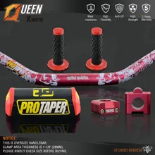 Руль для Pro Taper Pack Bar 1-1/" 6 дней Fatbar Колодки Ручки Pit Pro Racing Dirt Pit Bike мотоцикл с адаптер cnc