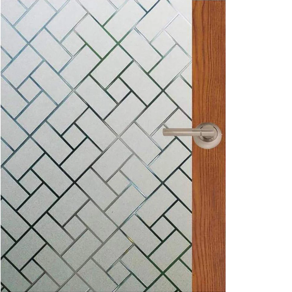 

Privacy Window Film Frosted Window Stickers,Anti-UV Films Non-Adhesive Static Cling Decorative Glass Window for Home Living Room