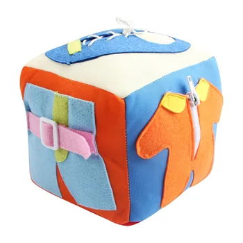 

Baby toys learn basic life skills plush toy early education educational toys soft building blocks dice rattle teether Montessori