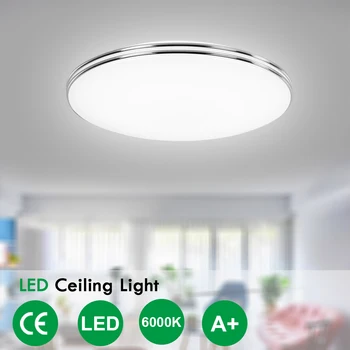 

LED Celling Light 18W/24W Double Gold/Silver Wire Lamp Flush Mounted Modern Lighting For Home Decoration AC 220V