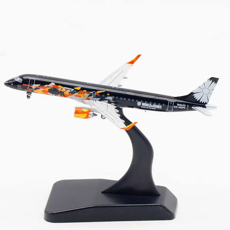 

1/400 Belarusian Airline ERJ-190LR EW-400 Alloy Passenger Aircraft Metal Scale Airplane Model Toy Exquisite Gift Home Decoration