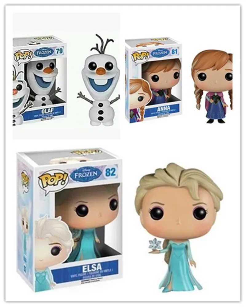 FUNKO POP Снежная королева принцесса кукла Анна Эльза Олаф экшн-фигурки