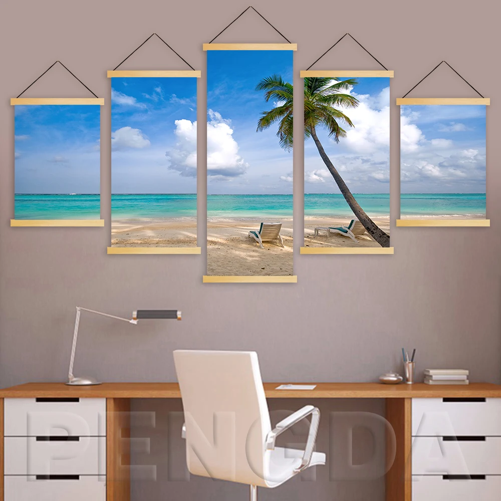 Get Playa de arte de la pared de madera Desktop Wallpaper