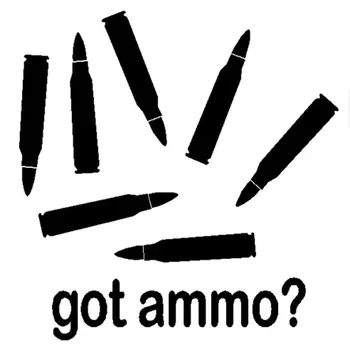 

Got Ammo Bullet Auto Car Unique Styling Accessories Decal Cartoon Car Reflective Sticker Body Decals