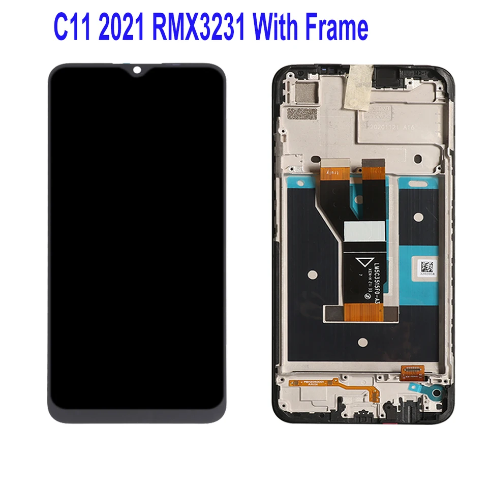 KIT 2 VETRO per OPPO REALME C11 / C11 2021 RMX3231 RMX2185 Pellicola