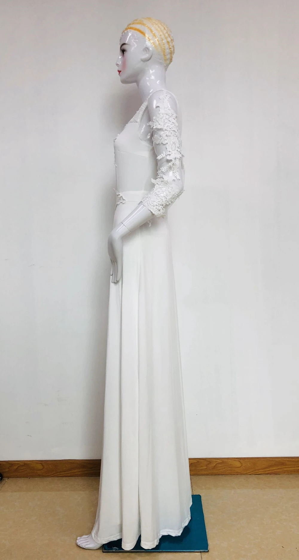 Rompers Sexy Jumpsuit Women Spring White Bodysuit Long Sleeve Fake Two Pieces Casual OL Work Elegant Lace Plus Size Tracksuit