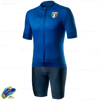 

2020 Cycling Jersey ITALIAN NATIONAL TEAM Short SLeeve JerseySet Men's Cycling Clothing MTB Cycling Bib Shorts Triathlon Jersey