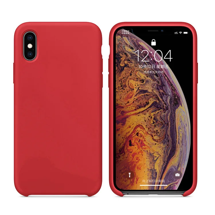 Оригинальный силиконовый чехол для iphone XS 6s 7 8plus Apple Xs max телефона | Мобильные