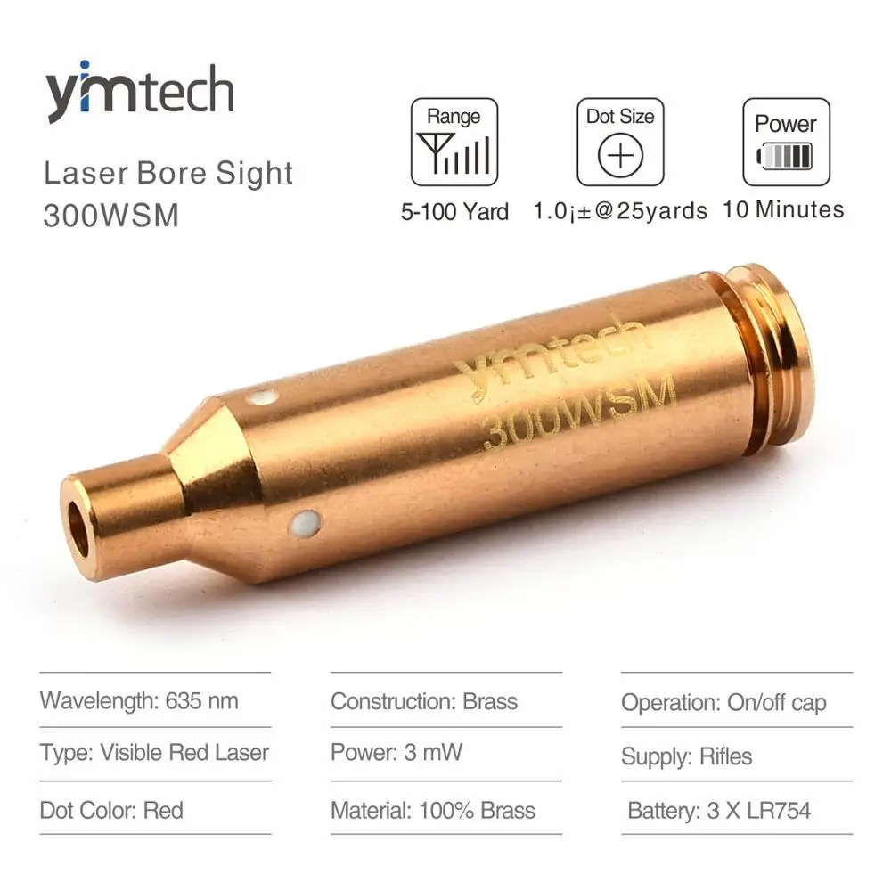 300WSM boresight red laser dot sight scope tactical gun accessories