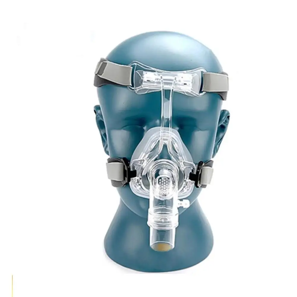 FM1 маска для лица CPAP Авто CPAP BiPAP маска с бесплатным головным убором Белый s m l для сна апноэ OSAS храп людей - Цвет: BMC-NM4