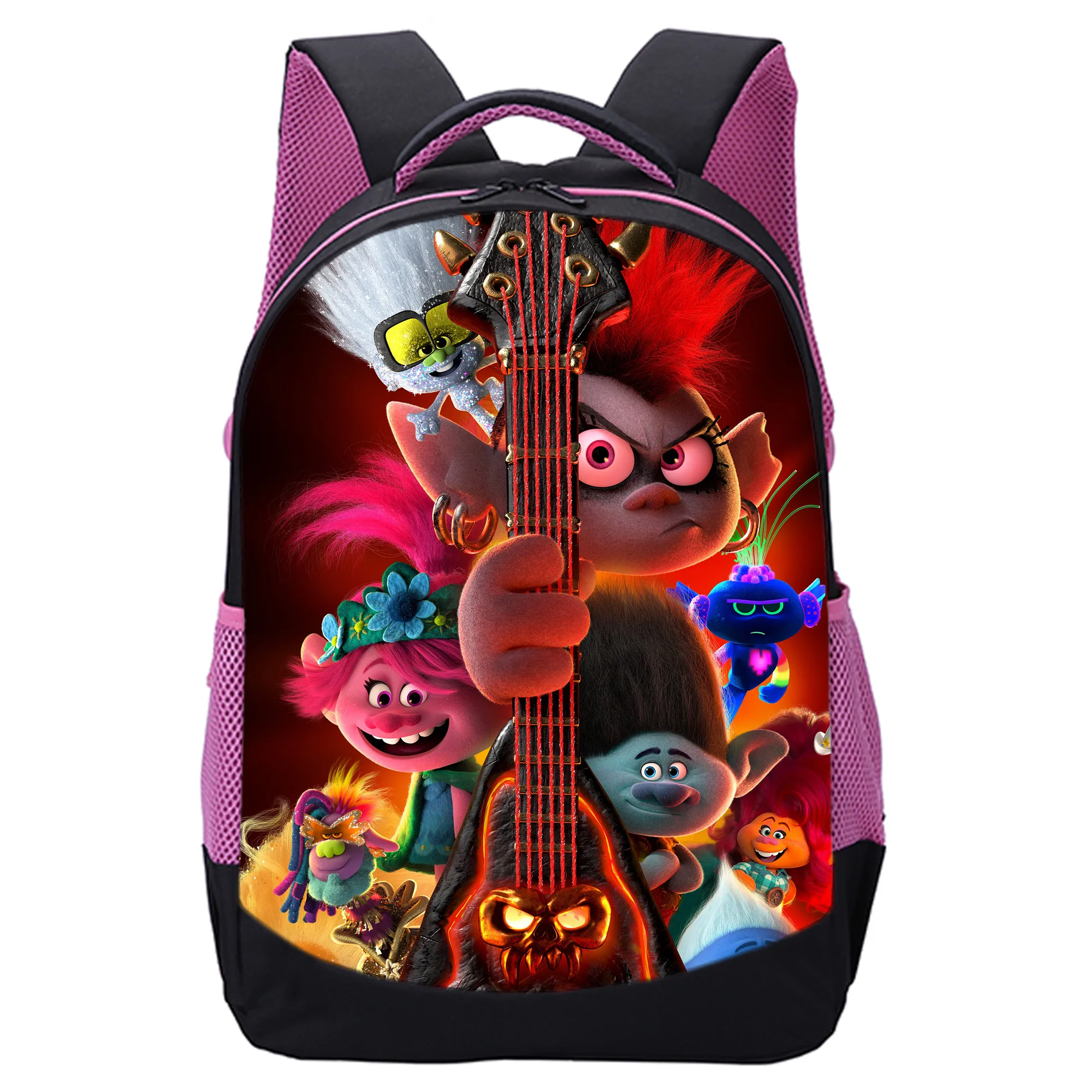 Trolls World Tour Schoolbags For Girls 17 Inch 3d Print Little Girl School Teenager Pink Big Backpack Travel Bagpack - School Bags - AliExpress