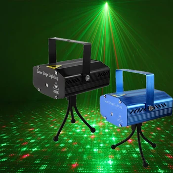 

Christmas Protable Stage RG Twinkle Star Projector Mini Disco DJ Club Party Laser Light