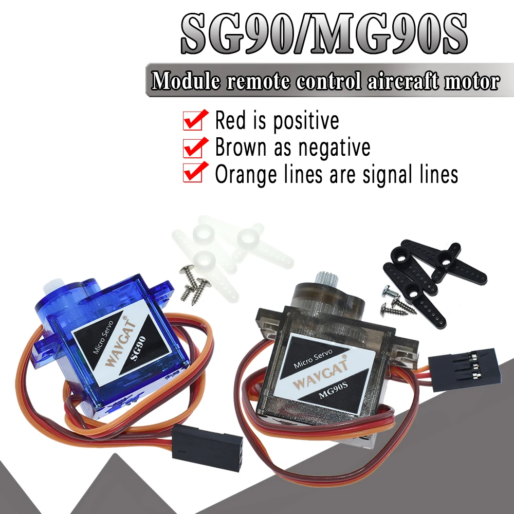 WAVGAT official Smart Electronics Rc Mini Micro Classic servos 9g SG90 MG90S For RC Planes Fixed wing Aircraft model telecontro|Integrated Circuits| - AliExpress