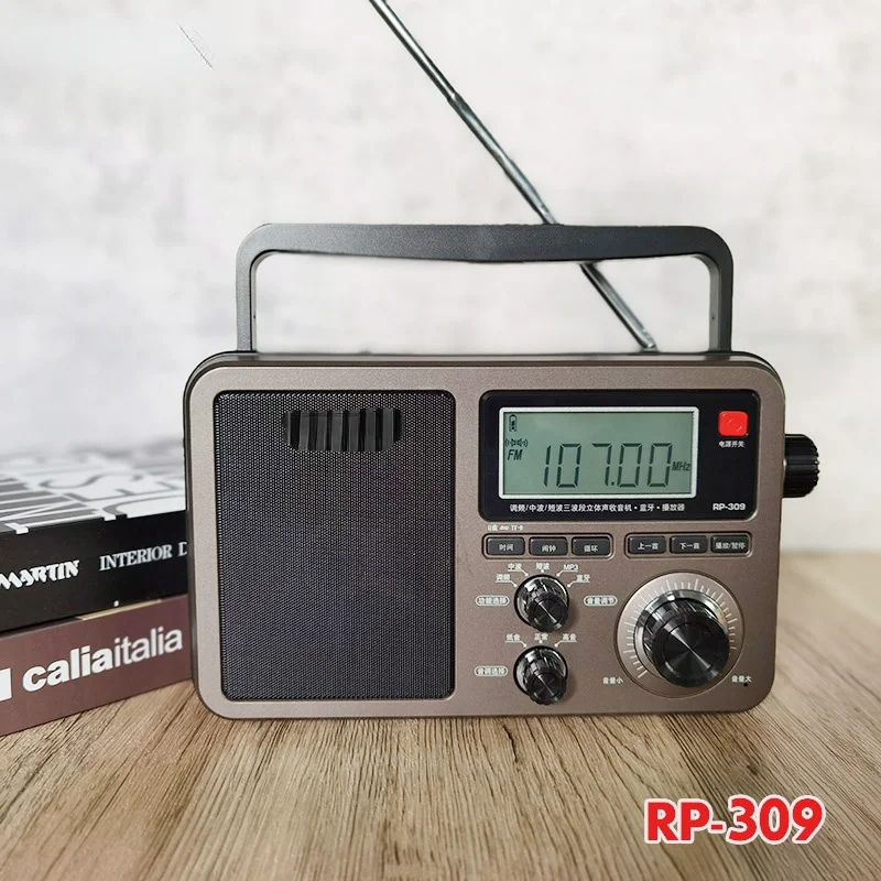 Free shipping FM Radio RP309 WAV APE FLAC Bluetooth Speaker Portable SW MW USB TF SD card MP3 Player | Электроника