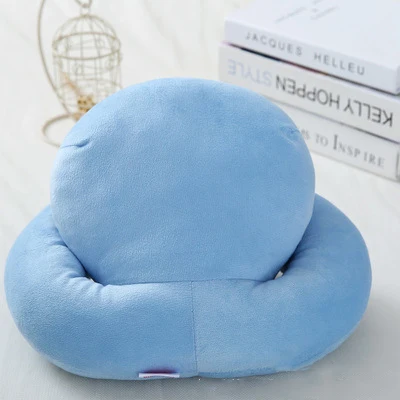 Blue Подушка для шеи с эффектом памяти, автомобильная воздушная подушка для путешествий, домашняя подушка для шеи, Офисная подушка для поддержки головы комфортная подушка для путешествий - Цвет: Blue