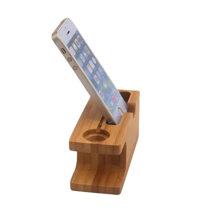 Station de charge en bois de bambou pour iPhone 12 Pro, support de  téléphone portable, socle de chargeur pour Apple Watch iPad, boîte de  rangement - AliExpress