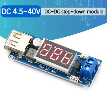 

1PCS DC-DC Step Down Module Two-wire Voltmeter 5 V USB Charger or Power Supply Input 4.5V-40V Output 5V/2A