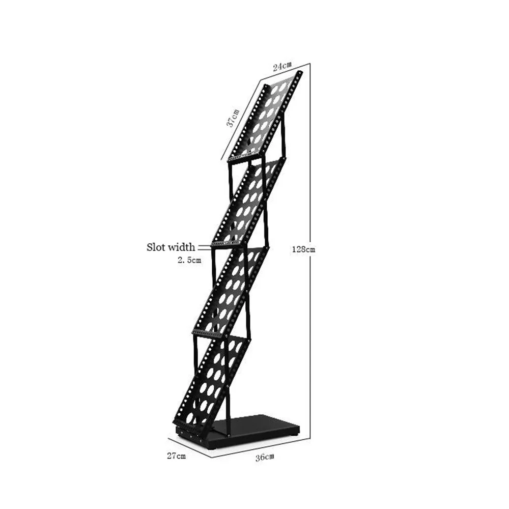 A4 Tijdschrift Brochure Catalogus Literatuur Poster Pagina Houder Lade Folding Holder Display Rack In Booth Tentoonstelling Winkel Display