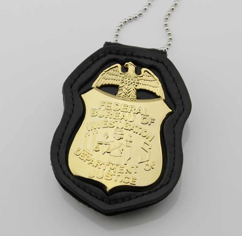 Классический FEDERAL BUREAU OF Definition DEPARTMENT OF JUSTICE, Реплика Фильма Prop Pin значок - Цвет: B