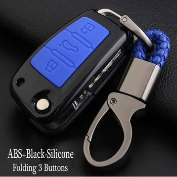 

Car Styling For Audi R8 A1 A3 A4 A5 A6 A7 A8 Q3 Q5 Q7 C5 C6 A4L New Carbon fiber ABS Remote Smart Car Key Cover Case Shell Set