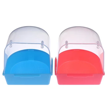 

Bird Feeders Water Bath Tub For Pet Parrots Cage Bathtub Bird Cage Hanging Bowl Pet Supplies