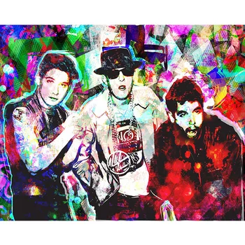 

5D Diamond Painting Full Square Round Beastie Boys HipHop Diamond Cross stitch Mosaic Rhinestone Embroidery