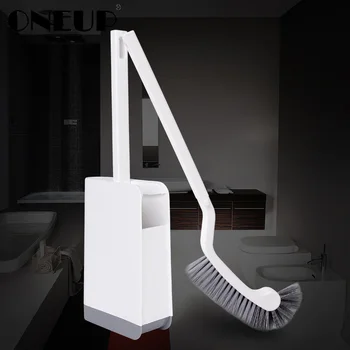 

ONEUP Toilet Brush And Holder Set Bathroom Cleaning Floor Standing Long Handle Toilet Bowl Brush WC Home Shower Room Tool