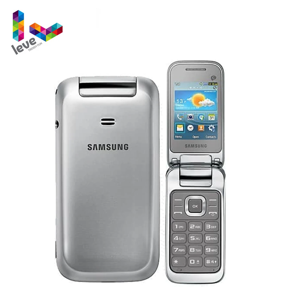 Original desbloqueado GT-C3595 Samsung C3590 Flip teléfono móvil 2,4 2MP 3G reformado teléfono móvil envío gratis