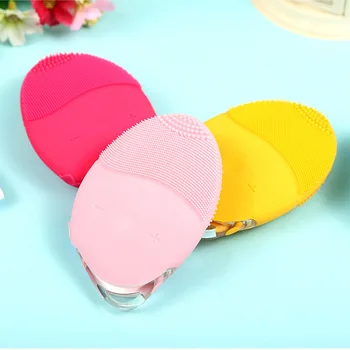 

Electric Face Cleansing Brush Silicone Facial Cleanser Ultrasonic Deep Pore Facial Cleansing Brush Mini Face Tool Face Massage