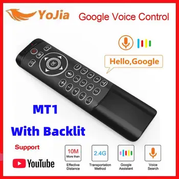 

Backlit Voice 2.4GHz Wireless Air Mouse Remote Control Google Microphone Gyro IR Learning LED For Android TV Box