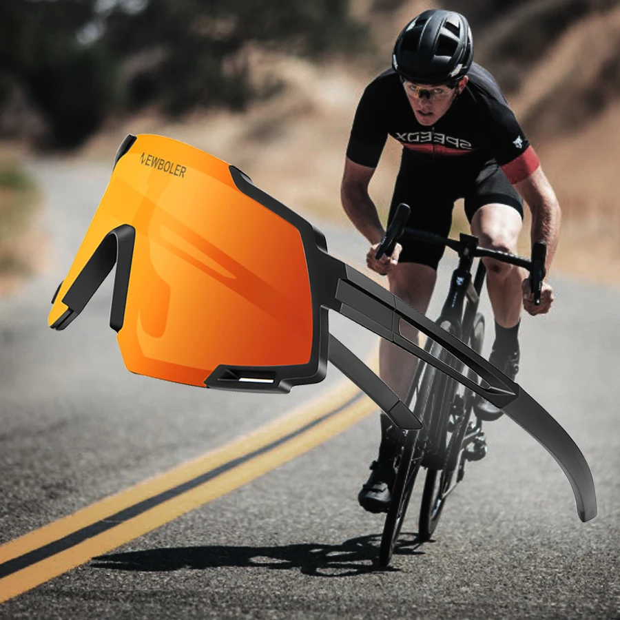 NEWBOLER 5 Линзы Велоспорт Очки Большой MTB Дорожный Велосипед Солнцезащитные UV400