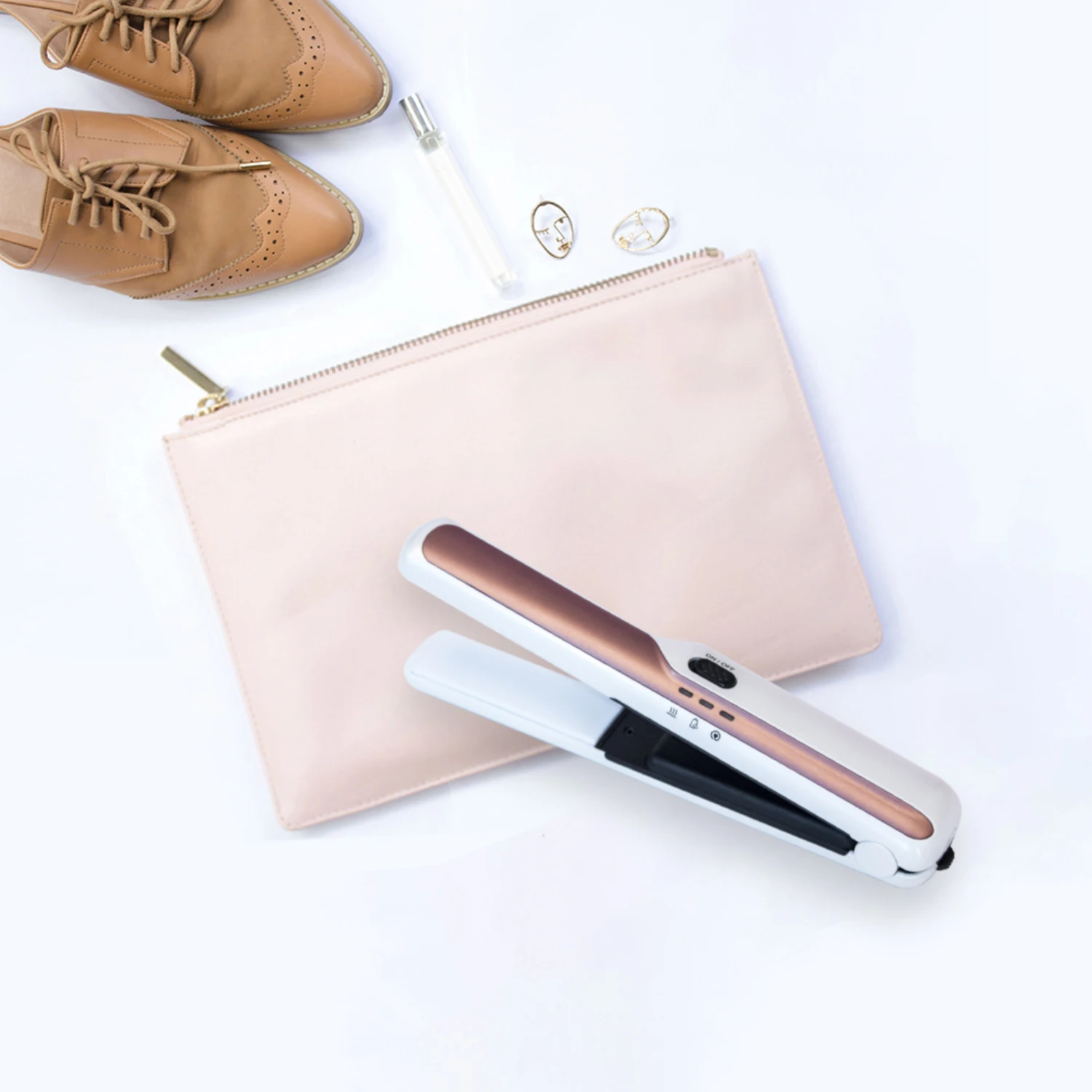 Description Picture 5 of itemProfessional Hair Straightener Wireless Usb Straighteners Mini Ceramics Portable Flat Iron Hair Styler Curler Comb for Travel