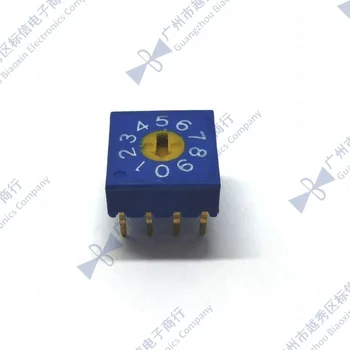 

0-9 rotary coding switch 10-bit PCB 8421C positive code 3:3 handle horizontal