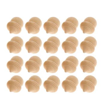 

20pcs Wood Acorns Unfinished Wood DIY Craft Wedding Party Ornaments Decorations
