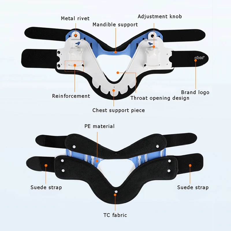  Medical Neck Support Cervical Vertebra Tractor Neck Brace Support Correct Adjustable Traction Treat