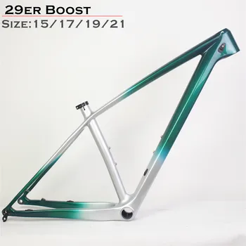 

29er Boost Carbon Mountain Frameset 29 size 15/17/19/21" 148x12 max tire 2.35" carbon racing frame bicycle frame 29er mtb bike
