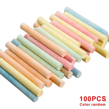 

Kids Teacher Kindergarten Painting Blackboard Smooth Writing Home School Stationery Dustless Chalk Random Color Art Office