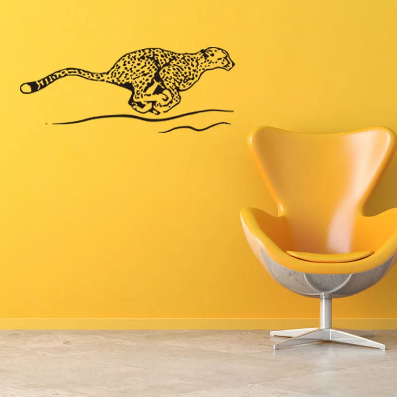 GB308 Летающий леопард Креативные украшения для стены животных клейкая бумага Гостиная наклейки импортные товары производители оптом